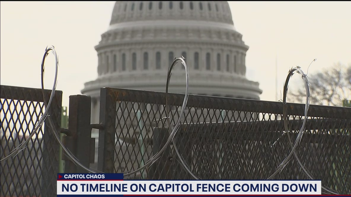 No timeline on when the US Capitol fence will come down